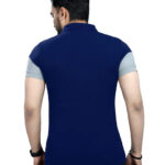 DYRECTDEALS Men's Regular Fit Navy Blue Polo T-Shirts
