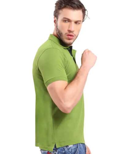 KEOTI Poly Cotton Polo Collar  Plain Comfort Fit T-Shirt for Mens