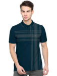 BULLMER Mens Regular Fit Printed Polo Collared Tshirt