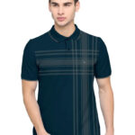 BULLMER Mens Regular Fit Printed Polo Collared Tshirt