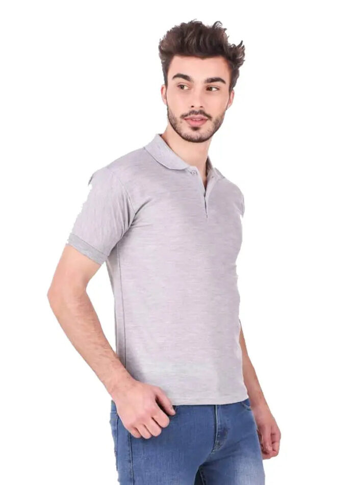 KEOTI Poly Cotton Polo Collar  Plain Comfort Fit T-Shirt for Mens