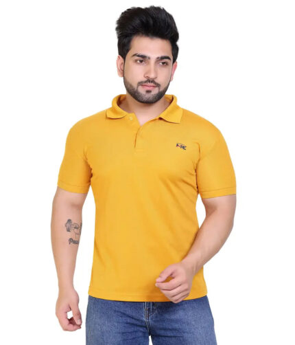 COMPANY ME Matty Men's Plain Polo T-Shirt, Classic Collar, Smart Casual Wear, Multiple Colors | Polo Collar T-Shirts for Men | Menswear T-Shirts (Pack of 1)