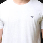Reliable Cotton Blend Solid Round Neck Tshirt For Men
