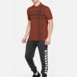 BULLMER Mens Regular Fit Printed Polo Collared Tshirt