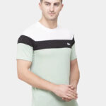 Ekom Cotton Blend T-Shirt for Men Boys | Half Sleeve Color Block Tshirt