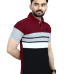 DYRECTDEALS Men's Regular Fit Maroon Polo T-Shirts