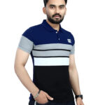 DYRECTDEALS Men's Regular Fit Navy Blue Polo T-Shirts
