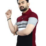 DYRECTDEALS Men's Regular Fit Maroon Polo T-Shirts