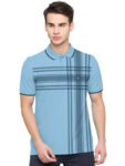 BULLMER Mens Regular Fit Printed Polo Collared Tshirt