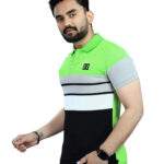DYRECTDEALS Men's Regular Fit Parrot Green Polo T-Shirts