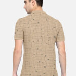 BULLMER Mens Regular Fit Printed Polo Collared Tshirt