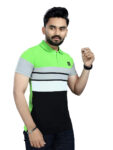 DYRECTDEALS Men's Regular Fit Parrot Green Polo T-Shirts