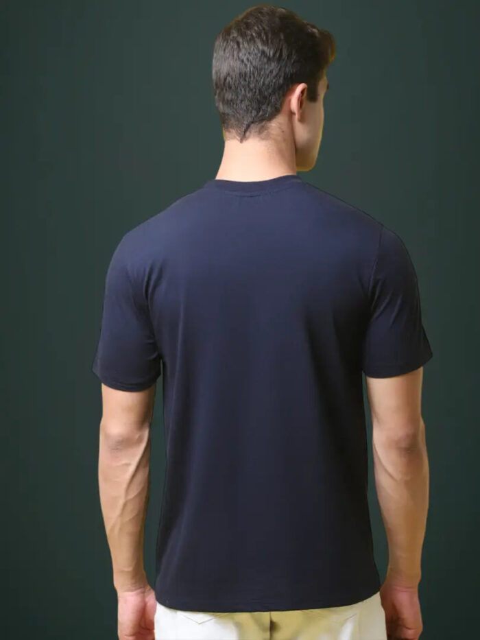 Reliable Cotton Blend Printed Round Neck Tshirt For Men
