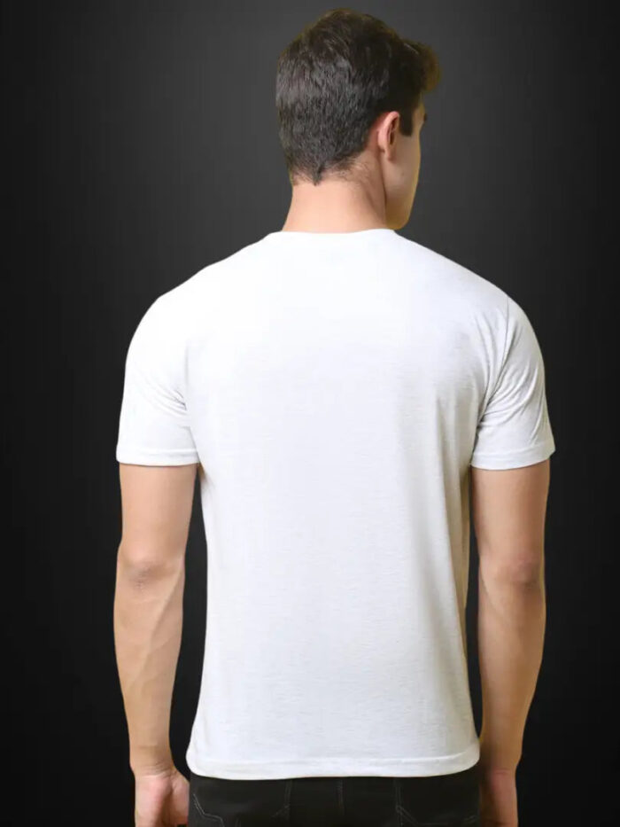 Reliable Cotton Blend Solid Round Neck Tshirt For Men