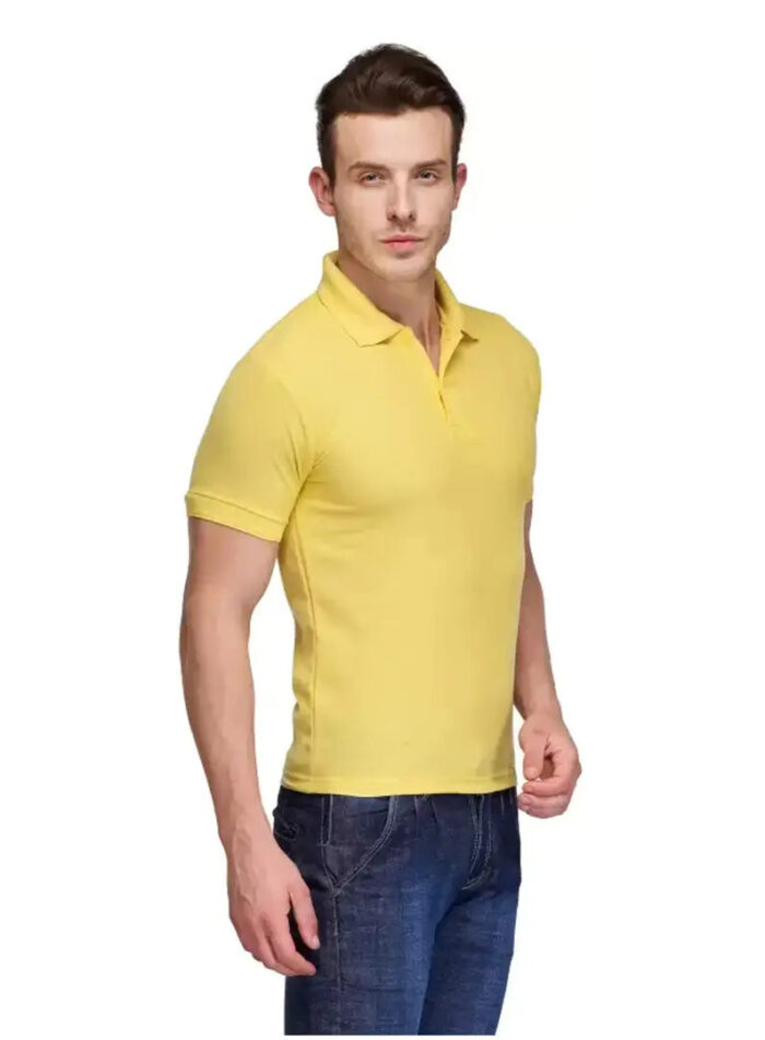 KEOTI Poly Cotton Polo Collar  Plain Comfort Fit T-Shirt for Mens