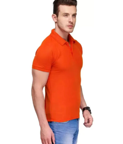 KEOTI Poly Cotton Polo Collar  Plain Comfort Fit T-Shirt for Mens