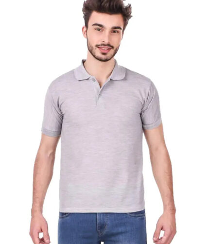 KEOTI Poly Cotton Polo Collar  Plain Comfort Fit T-Shirt for Mens