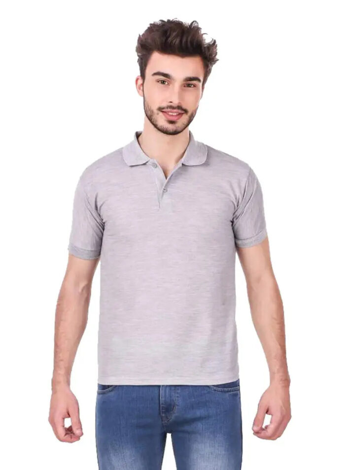 KEOTI Poly Cotton Polo Collar  Plain Comfort Fit T-Shirt for Mens