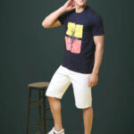 Reliable Cotton Blend Printed Round Neck Tshirt For Men