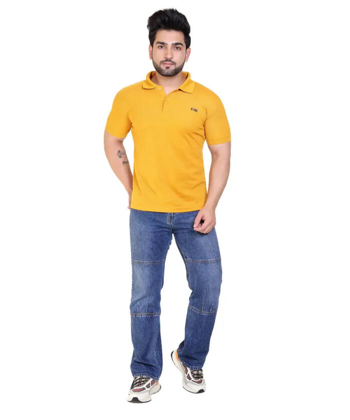 COMPANY ME Matty Men's Plain Polo T-Shirt, Classic Collar, Smart Casual Wear, Multiple Colors | Polo Collar T-Shirts for Men | Menswear T-Shirts (Pack of 1)