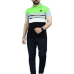 DYRECTDEALS Men's Regular Fit Parrot Green Polo T-Shirts