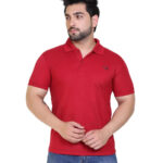 COMPANY ME Matty Men's Plain Polo T-Shirt, Classic Collar, Smart Casual Wear, Multiple Colors | Polo Collar T-Shirts for Men | Menswear T-Shirts (Pack of 1) (X-Large, Maroon)