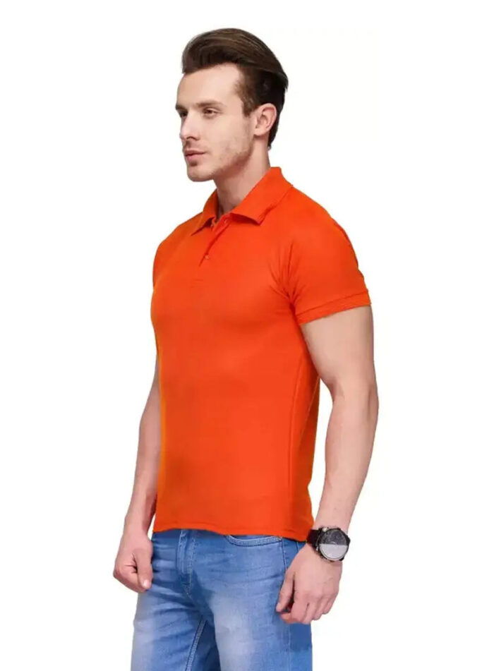 KEOTI Poly Cotton Polo Collar  Plain Comfort Fit T-Shirt for Mens