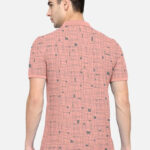 BULLMER Mens Regular Fit Printed Polo Collared Tshirt