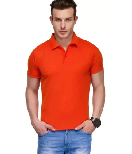 KEOTI Poly Cotton Polo Collar  Plain Comfort Fit T-Shirt for Mens