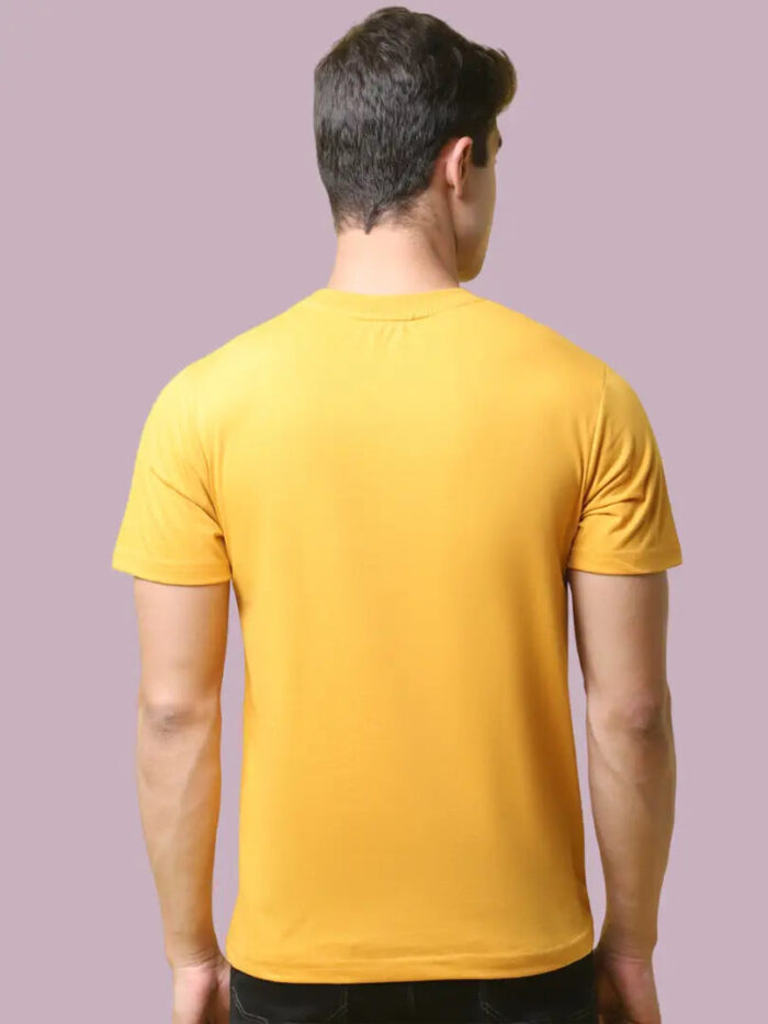 Reliable Cotton Blend Solid Round Neck Tshirt For Men