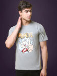 Reliable Cotton Blend Printed Round Neck Tshirt For Men