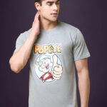 Reliable Cotton Blend Printed Round Neck Tshirt For Men