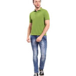 KEOTI Poly Cotton Polo Collar Plain Comfort Fit T-Shirt for Mens