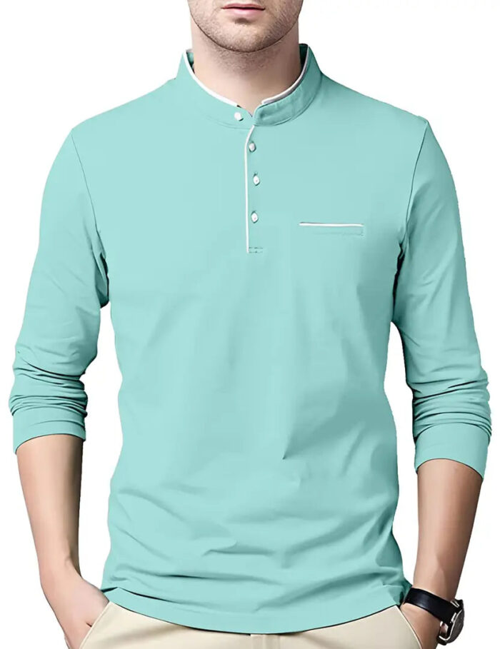 ffb57271-0bbb-4bfe-b897-866a7388baab_11218543-originnm80prcnt AUSK Men's Cotton Henley Neck Full Sleeve Solid Regular Fit T-Shirt (Small; SkyBlue)