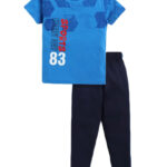 Stylish Boys Set of Cotton Graphic Printed Tshirt Track Pant Regular Fit