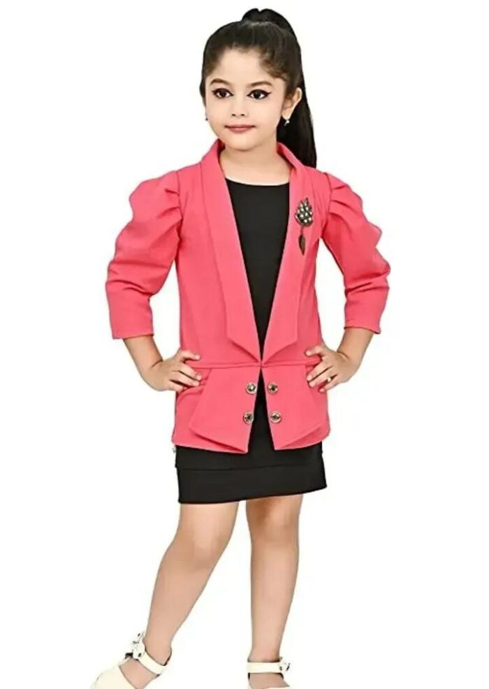 Dress for Kids Girls with Shrug Dress for Kids Girls with Shrug