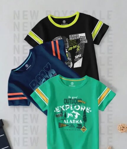 a group of t-shirts on a white background