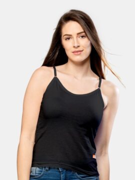 Adjustment Half Slip black worn under dress, Size M 85cms